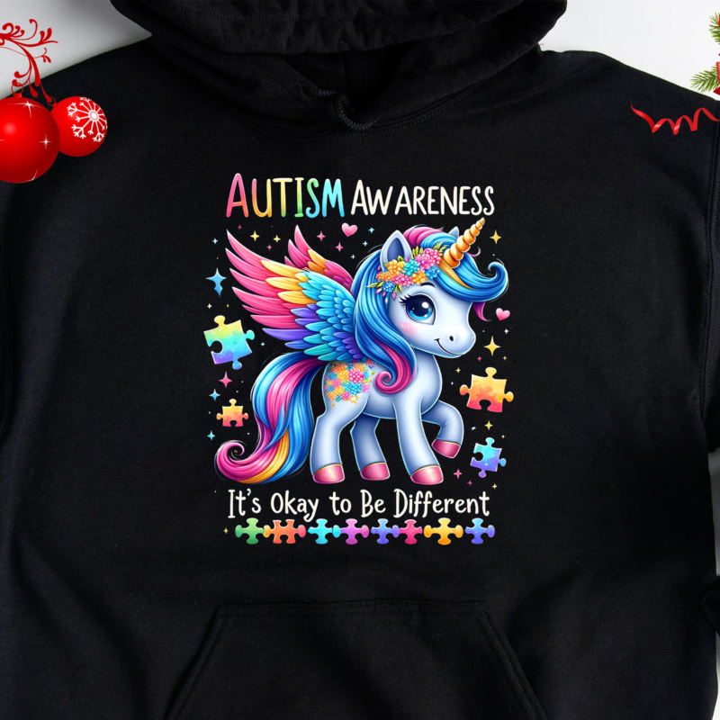 Autism Awareness Cute Giraffe Animal Its Ok To Be Different Digital PNG, PNG Sublimations, Designs Downloads, Shirt Design