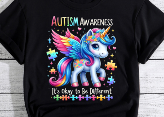 Autism Awareness Cute Giraffe Animal Its Ok To Be Different Digital PNG, PNG Sublimations, Designs Downloads, Shirt Design
