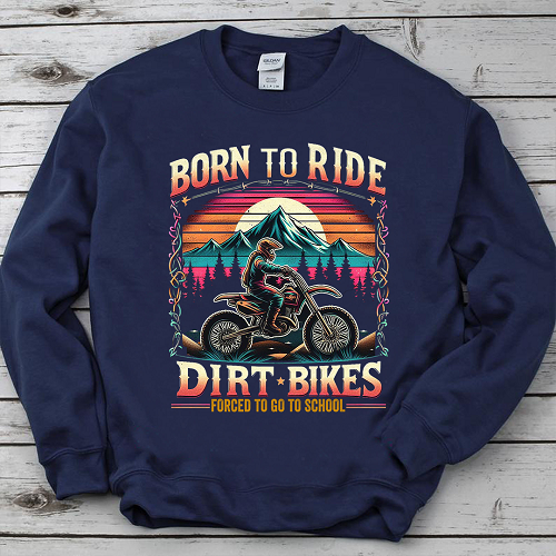 Born to Ride Dirt bike, Dirt Bike Gift, Motocross Gifts, Motorcycle Shirts, Biker Design PNG File