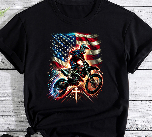 Dirt bike american flag, dirt bike gift, motocross gifts, motorcycle shirts, biker design png file