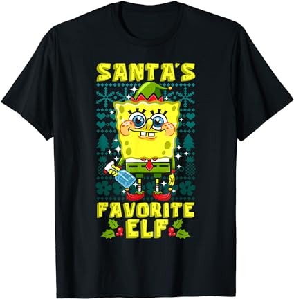 Mademark x spongebob squarepants – spongebob christmas matching santa’s favorite elf xmas gift t-shirt Mademark x spongebob squarepants – spongebob christmas matching santa’s favorite elf xmas gift t-shirt