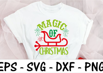 Magic of Christmas 2 t shirt designs for sale
