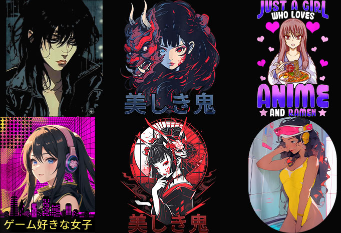 Manga Otaku Japanese – Kawaii Japan Cosplay Femboy Anime Japanese Aesthetic Vaporwave Sad Anime Girl Tshirt Design