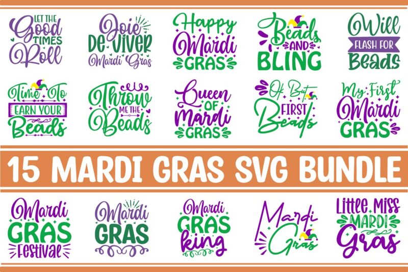 Mardi Gras SVG Bundle