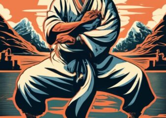 Martial Arts Master: A wise and battle-worn martial arts master, in traditional attire, displaying serenity and strength, practicing ancient