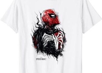 Marvel Spider-Man 2 Black Suit Peter Parker Overtaking T-Shirt