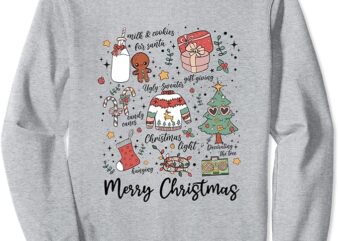 Merry Christmas Favorite Doodles Thing Christmas Vibe Sweatshirt