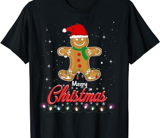 Merry christmas gingerbread merry christmas cookie bakers t-shirt