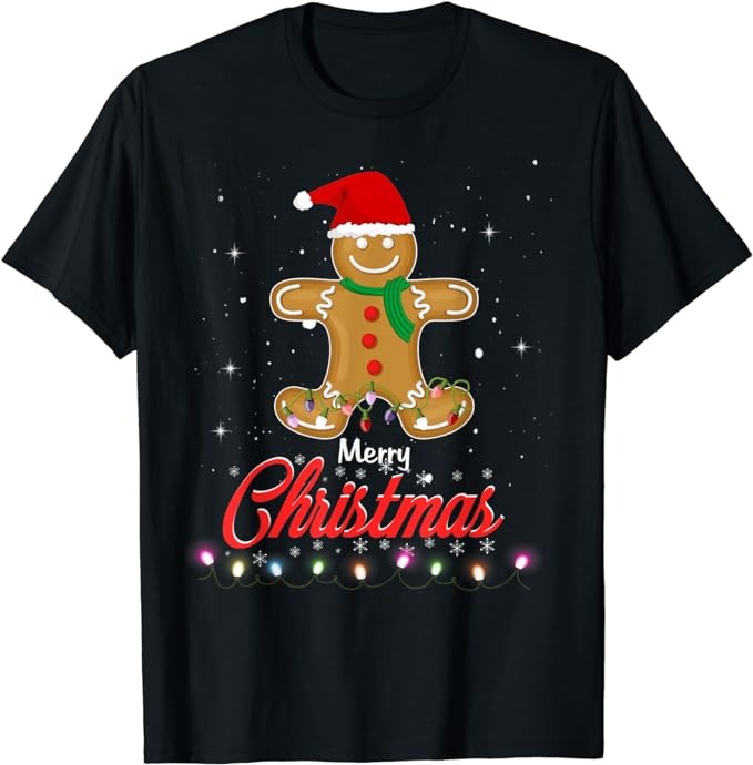 Merry Christmas Gingerbread Merry Christmas Cookie Bakers T-Shirt