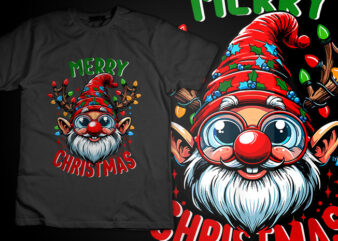 Merry Christmas Gnome Family Funny Christmas Women Men Boys TShirt Design