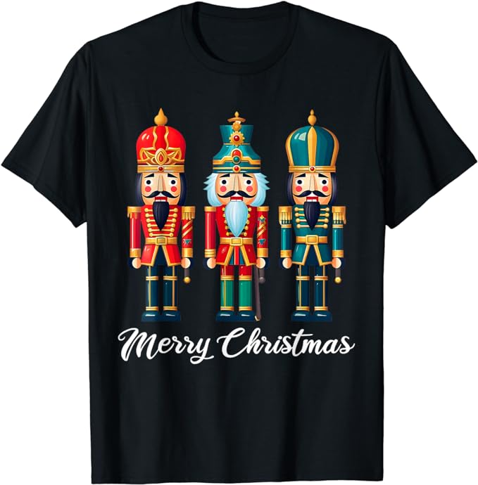 Merry Christmas Nutcracker Ballet Festive Xmas Men Women T-Shirt