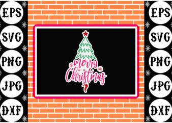 Merry Christmas sticker 2 t shirt designs for sale