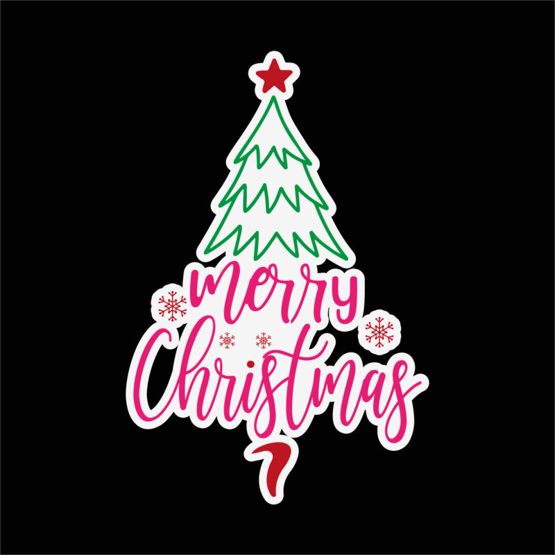 Merry Christmas sticker 2