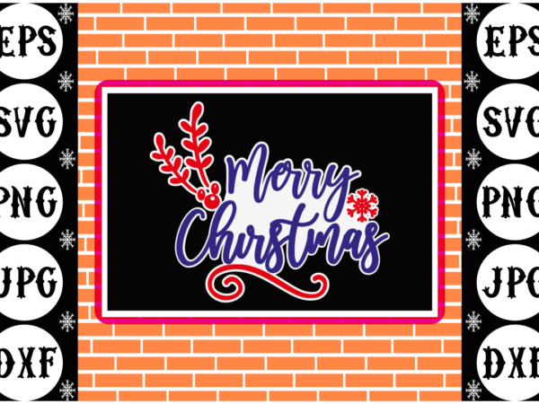 Merry christmas sticker 3 t shirt designs for sale Merry christmas sticker 3 t shirt designs for sale
