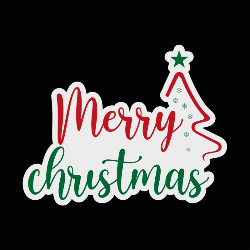 Merry Christmas sticker 4