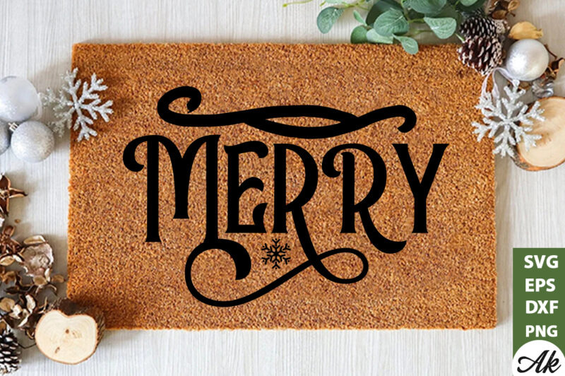 Merry Doormat SVG