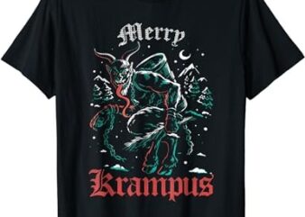 Merry Krampus Christmas Xmas Horror Ugly Sweater Evil Pajama T-Shirt PNG File
