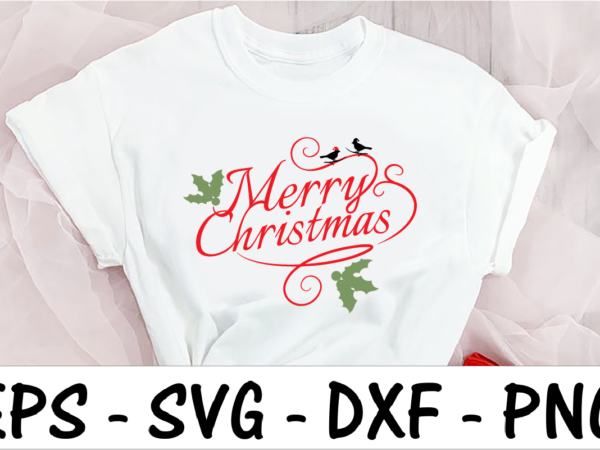 Merry christmas 3 t shirt designs for sale