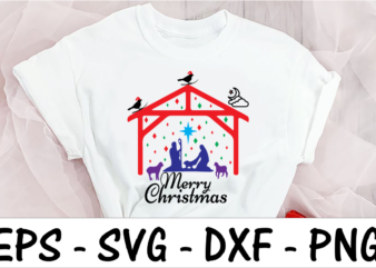 Merry christmas 4 t shirt designs for sale