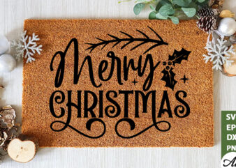 Merry christmas Doormat SVG