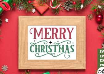 Merry christmas Sign Making SVG t shirt designs for sale