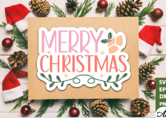 Merry christmas Stickers Design