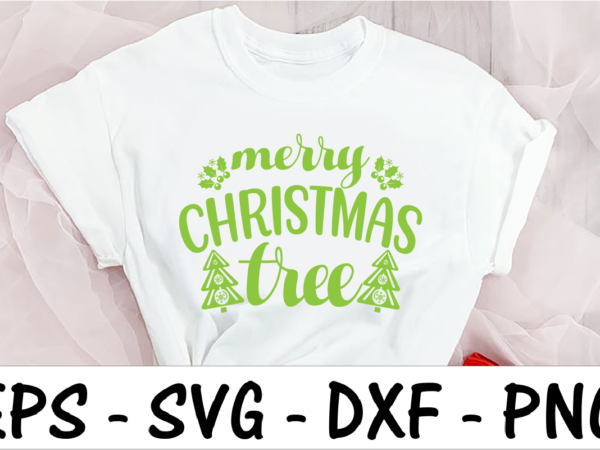 Merry christmas tree 1 t shirt designs for sale