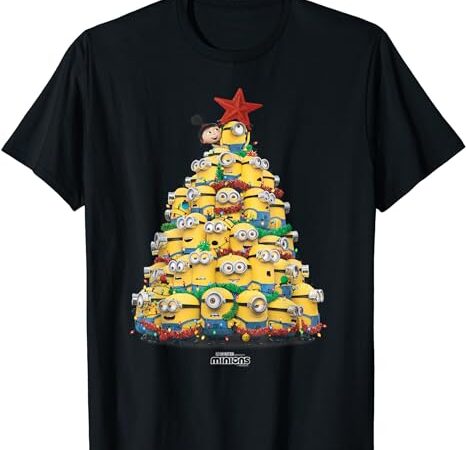 Minions christmas tree t-shirt