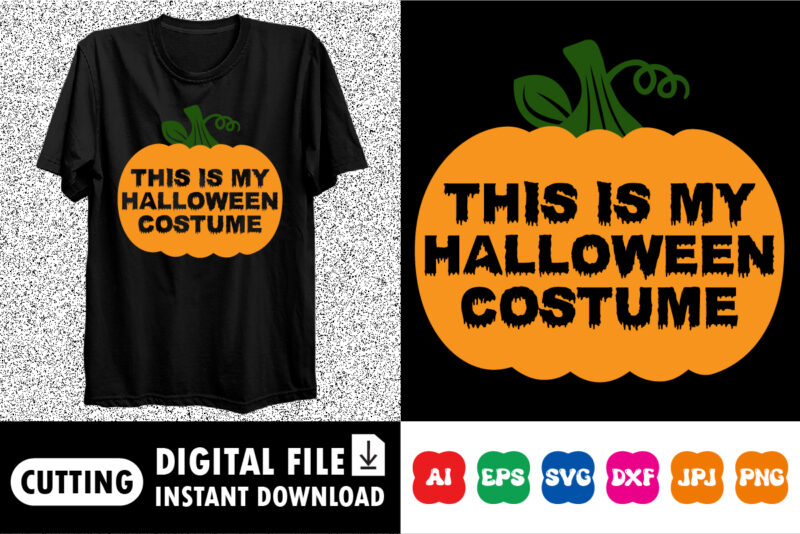 This is my Halloween costume shirt design print template