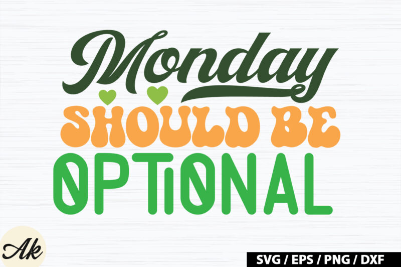 Retro Green Monday SVG Bundle