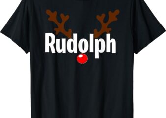 Most Likely To Try Ride Rudolph Funny Couples Christmas T-Shirt PNG File