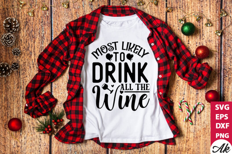 Most likely to drink all the wine SVG