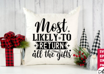 Most likely to return all the gifts SVG