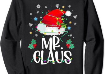 Mr And Mrs Claus Couples Matching Christmas Pajamas Santa Sweatshirt 1