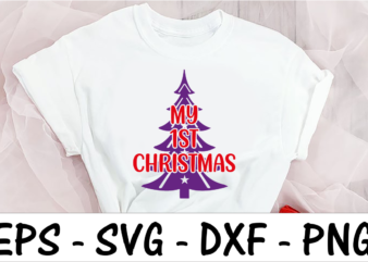 My 1st Christmas 4 t shirt designs for sale