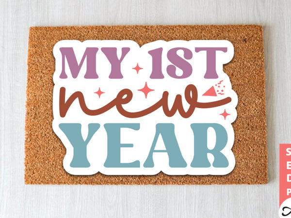 My 1st new year stickers design