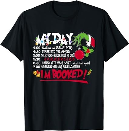 My day schedule i’m booked christmas shirt merry christmas t-shirt My day schedule i’m booked christmas shirt merry christmas t-shirt
