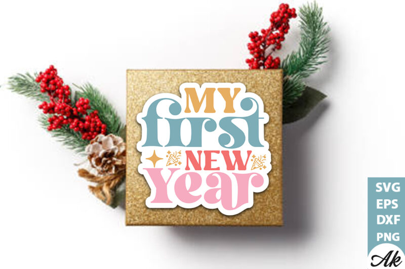 My first new year Stickers Design