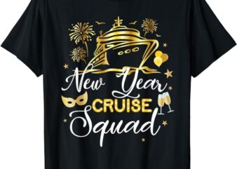 New Year Cruise Squad Happy New Year Vacation Trip 2024 T-Shirt