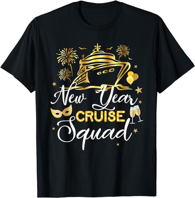 New Year Cruise Squad Happy New Year Vacation Trip 2024 T-Shirt