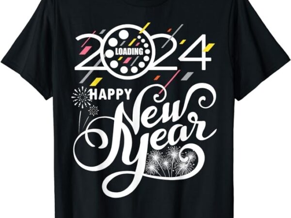 New years eve party supplies 2024 happy new year fireworks t-shirt