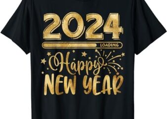 New Years Eve Party Supplies 2024 Happy New Year Fireworks T-Shirt