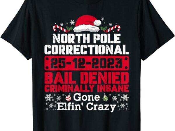 North pole correctional bail denied criminally insane gone t-shirt
