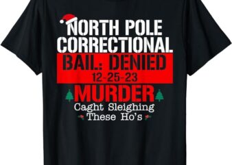 North Pole Correctional Bail Denied Murder Caught Sleighing T-Shirt