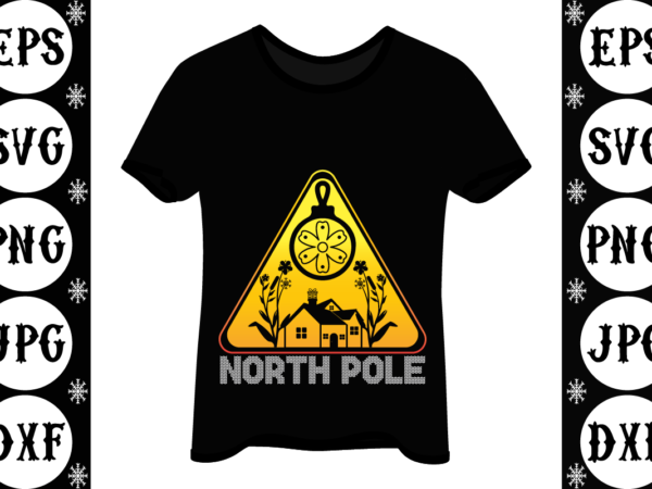 North pole T shirt vector artwork