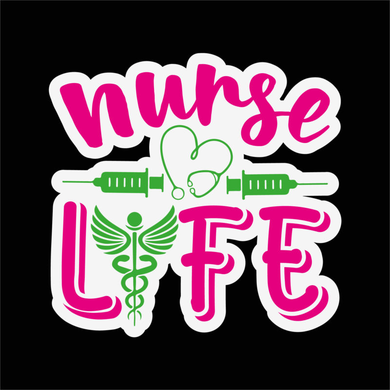 Nurse life sticker 3