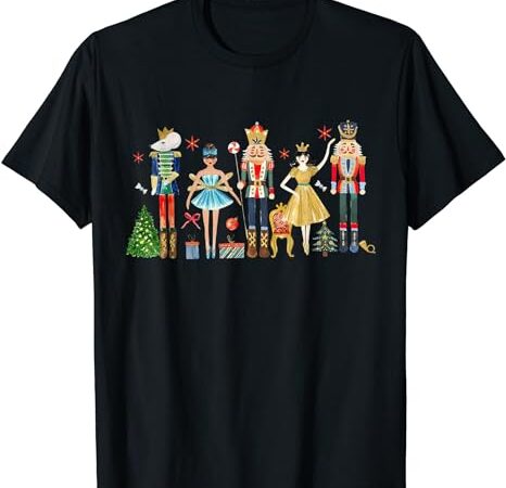 Nutcracker squad ballet dance christmas matching family xmas t-shirt