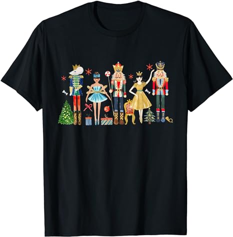 Nutcracker Squad Ballet Dance Christmas Matching Family Xmas T-Shirt
