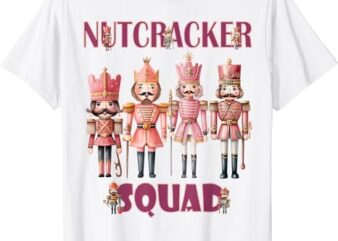 Nutcracker Squad Holiday Christmas Boy Girls Women Funny T-Shirt