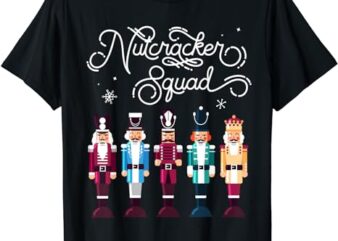 Nutcracker Squad Holiday Christmas Boy Girls Women Men Cute T-Shirt